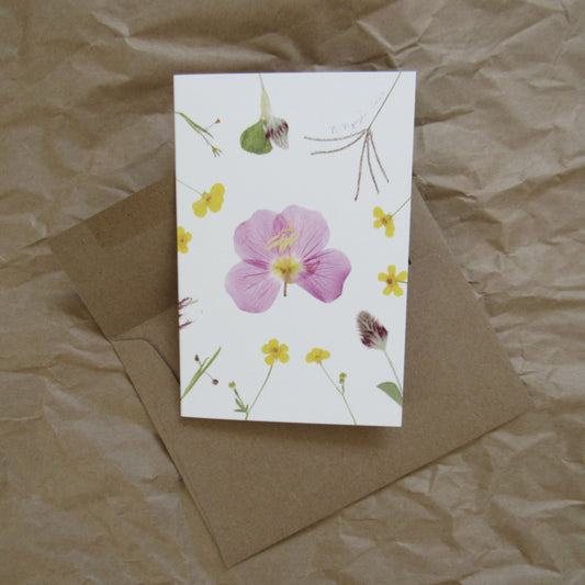 "April Roadside" greeting card