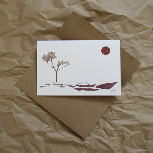 "Floating" greeting card