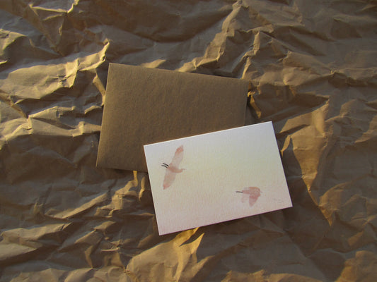 "Descent at Dawn" greeting card